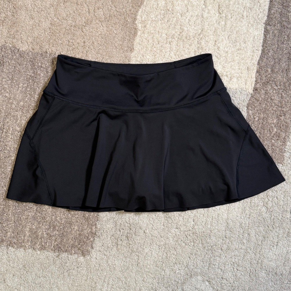 Athleta Ace Tennis Skort 13.5 Black Active Skirt Large